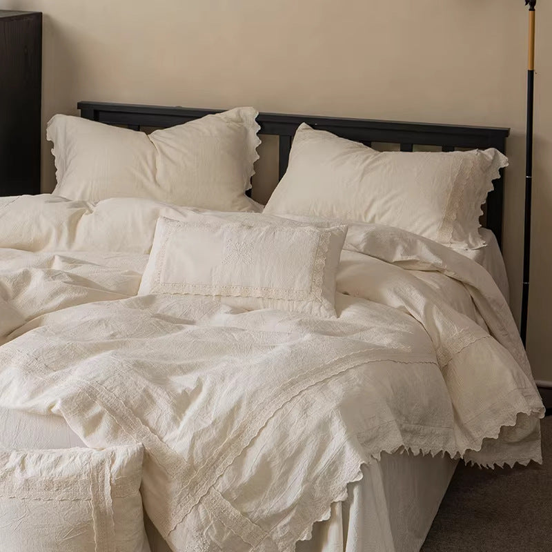 Decorative Elegant Textured Bedding Set Homeandso