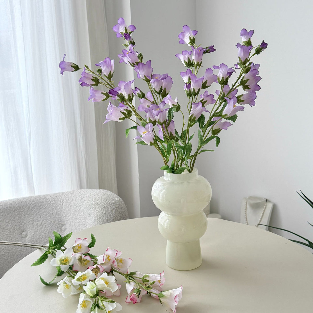 Artificial Bellflower Stem Arrangement
