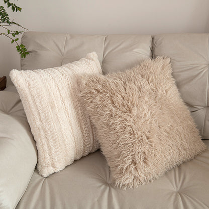 Textured Leaf Design Throw Pillow