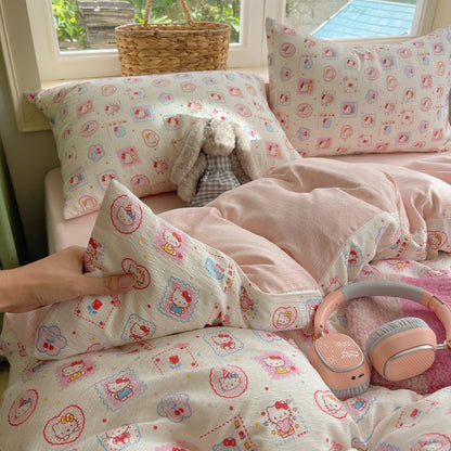 Playful Cartoon Duvet Cover Set Homeandso