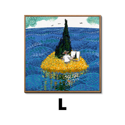 Framed Impressionist Landscape Artwork Homeandso 1790073280