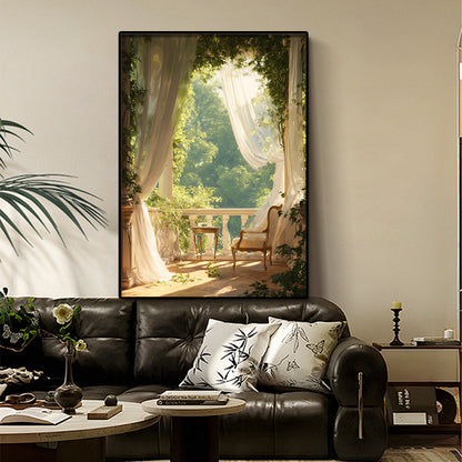 Art Print featuring Serene Garden View Homeandso