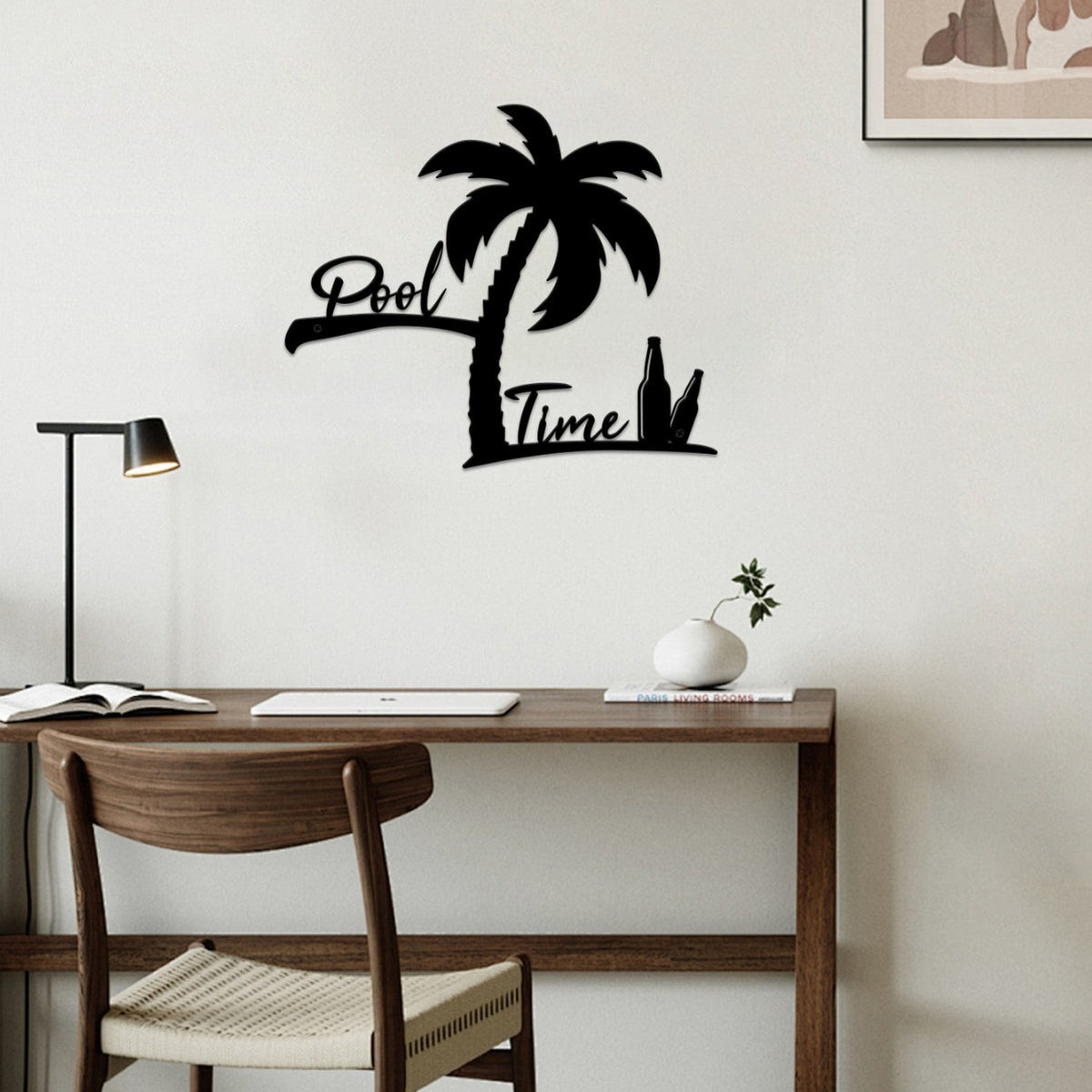 Decorative Palm Tree Pool Sign Homeandso