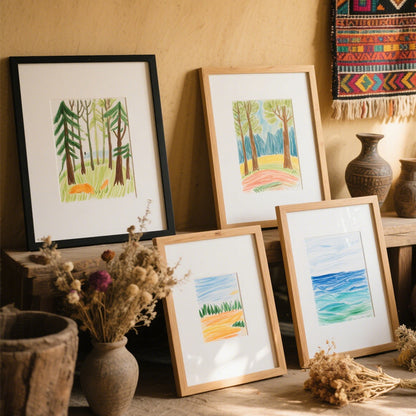 Artistic Framed Nature Wall Art