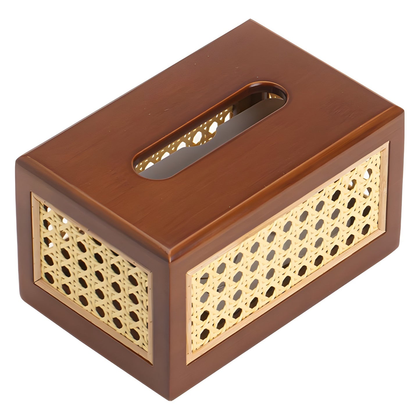 Bamboo Tissue Box Holder Homeandso