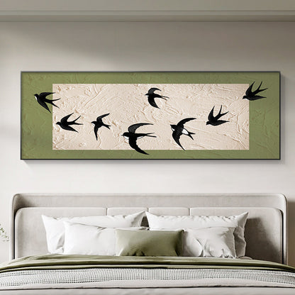 Artful Bird Silhouettes Framed Wall Decor Homeandso