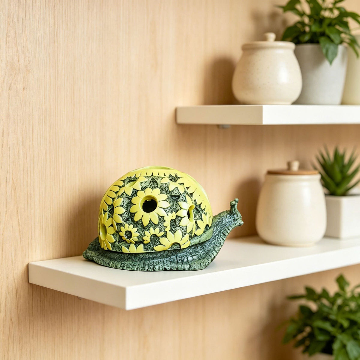 Decorative Turtle-Shaped Candle Holder Homeandso