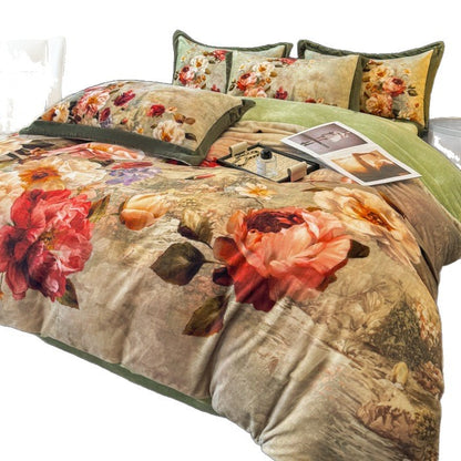 Floral Patterned Comforter Set