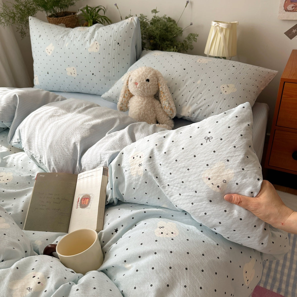 Playful Cartoon Duvet Cover Set Homeandso