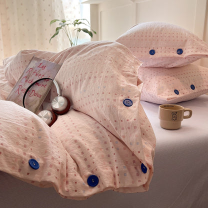 Patterned Cotton Duvet Cover Set Homeandso