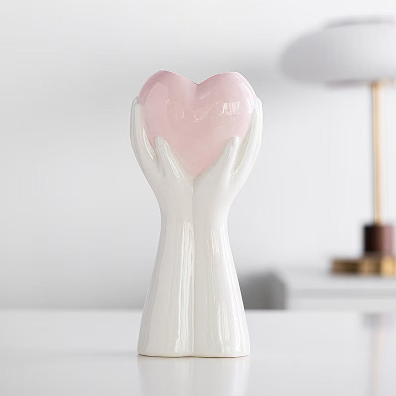 Heart-Shaped Hand Sculpture Homeandso