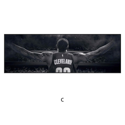 Men's Stylish Basketball Action Wall Art Print Homeandso