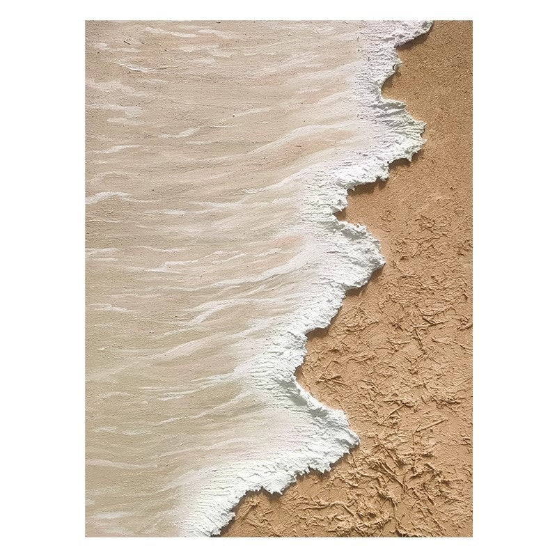 Textured Coastal Wave Relief Canvas Art Homeandso