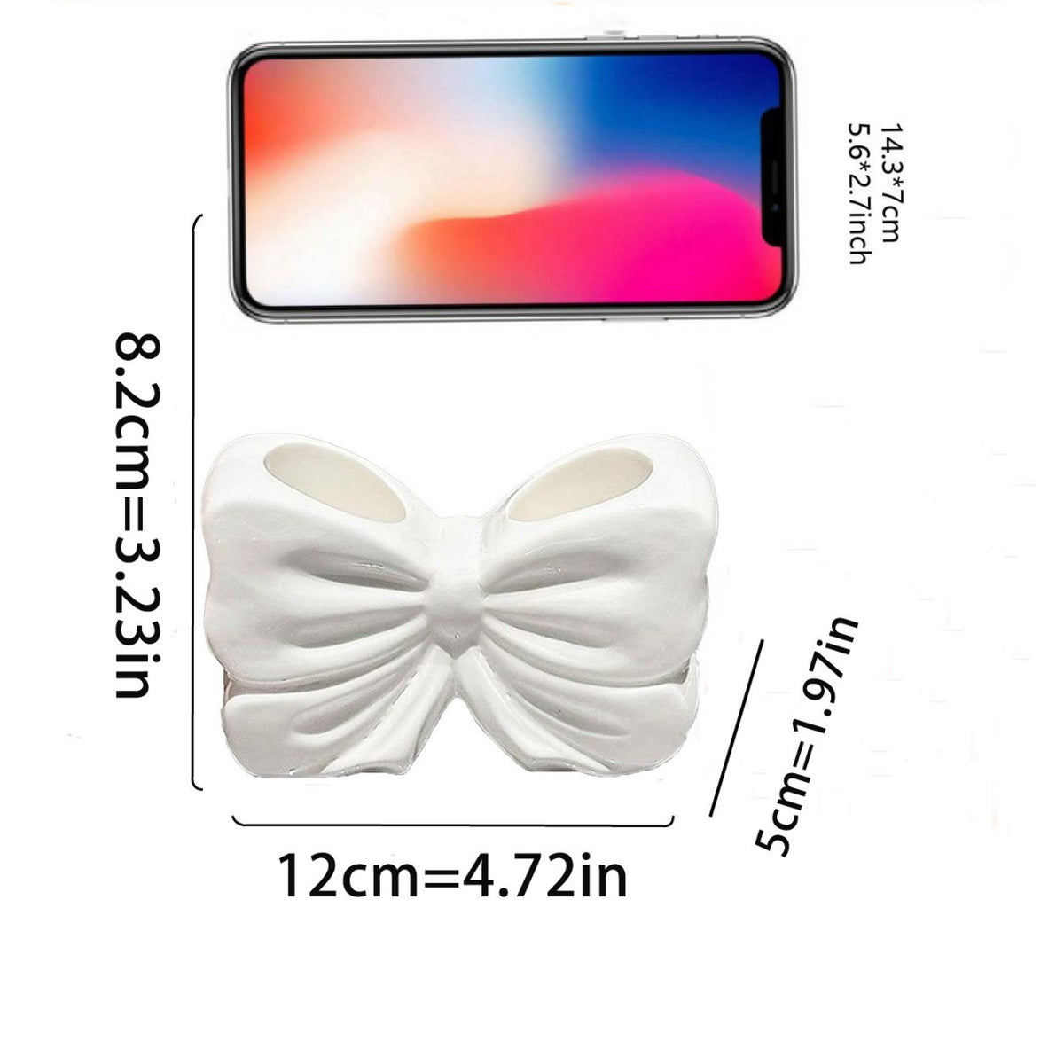 Decorative Bow-Shaped Phone Holder Homeandso