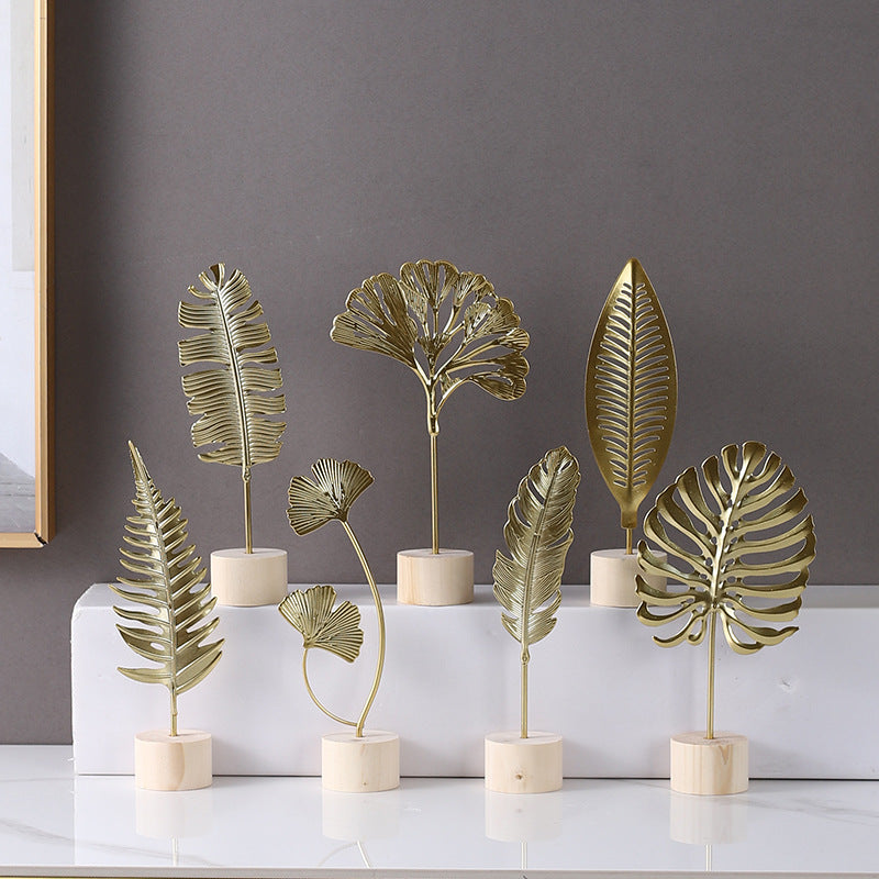 Decorative Metal Leaf Sculpture Homeandso