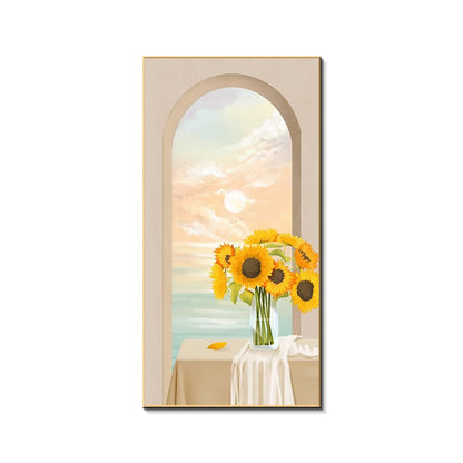 Framed Floral Landscape Artwork Homeandso