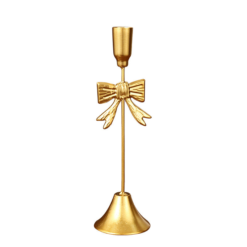 Elegant Bow-Shaped Decorative Candle Holder Homeandso
