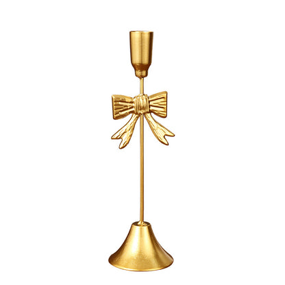 Elegant Bow-Shaped Decorative Candle Holder Homeandso