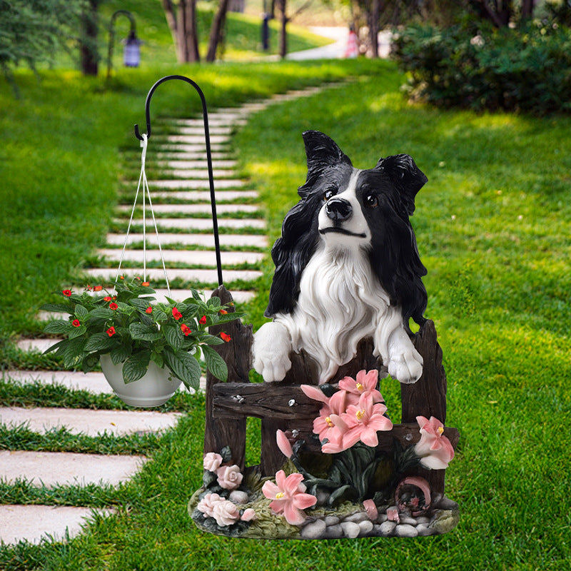 Garden Decor Dog Statue Homeandso