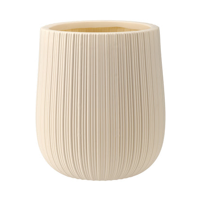Homeandso Decorative Ribbed Ceramic Planter