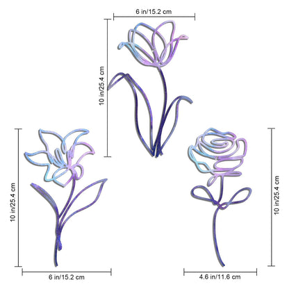 Decorative Wire Flower Wall Art Homeandso