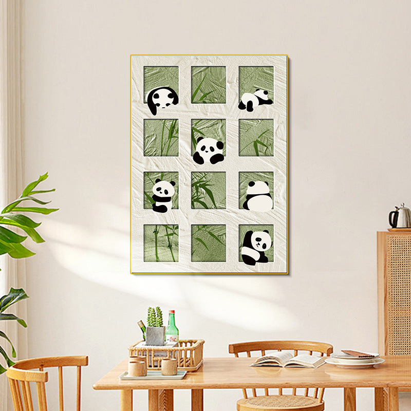 Decorative Panda-Themed Wall Art Homeandso