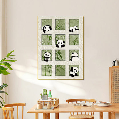 Decorative Panda-Themed Wall Art Homeandso