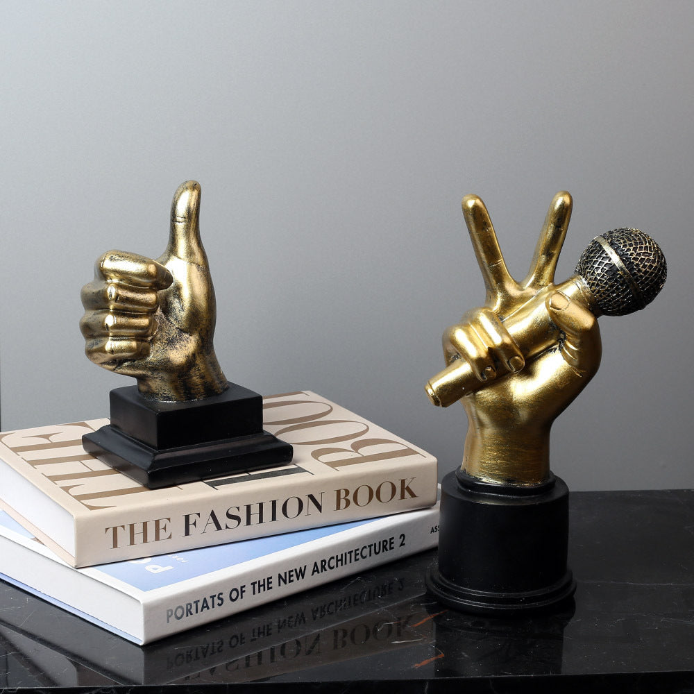 Home Decor Sculptural Hand Gesture Figurine Homeandso