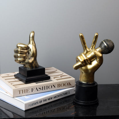 Home Decor Sculptural Hand Gesture Figurine Homeandso