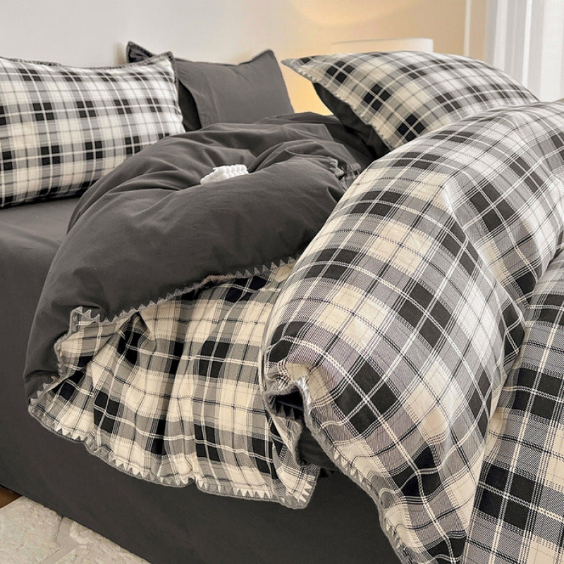 Decorative Luxurious Leaf Pattern Duvet Cover Set Homeandso