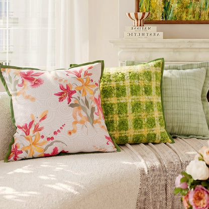 Elegant Ruffled Decorative Lumbar Pillow