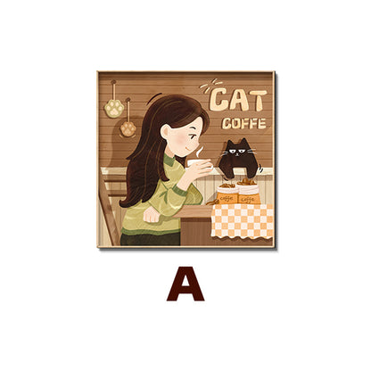 Cat-Themed Wall Art Print Homeandso