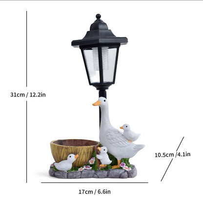 Swan Lantern Sculpture Homeandso