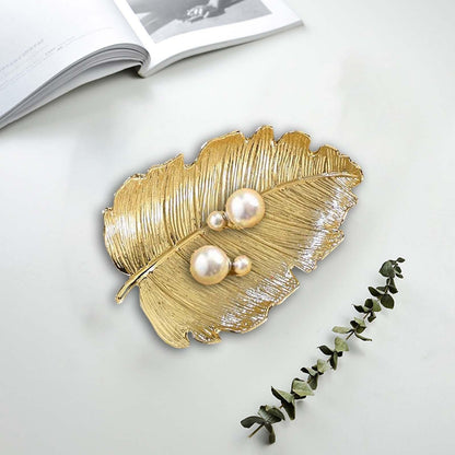 Ornate Leaf-Shaped Dish Homeandso