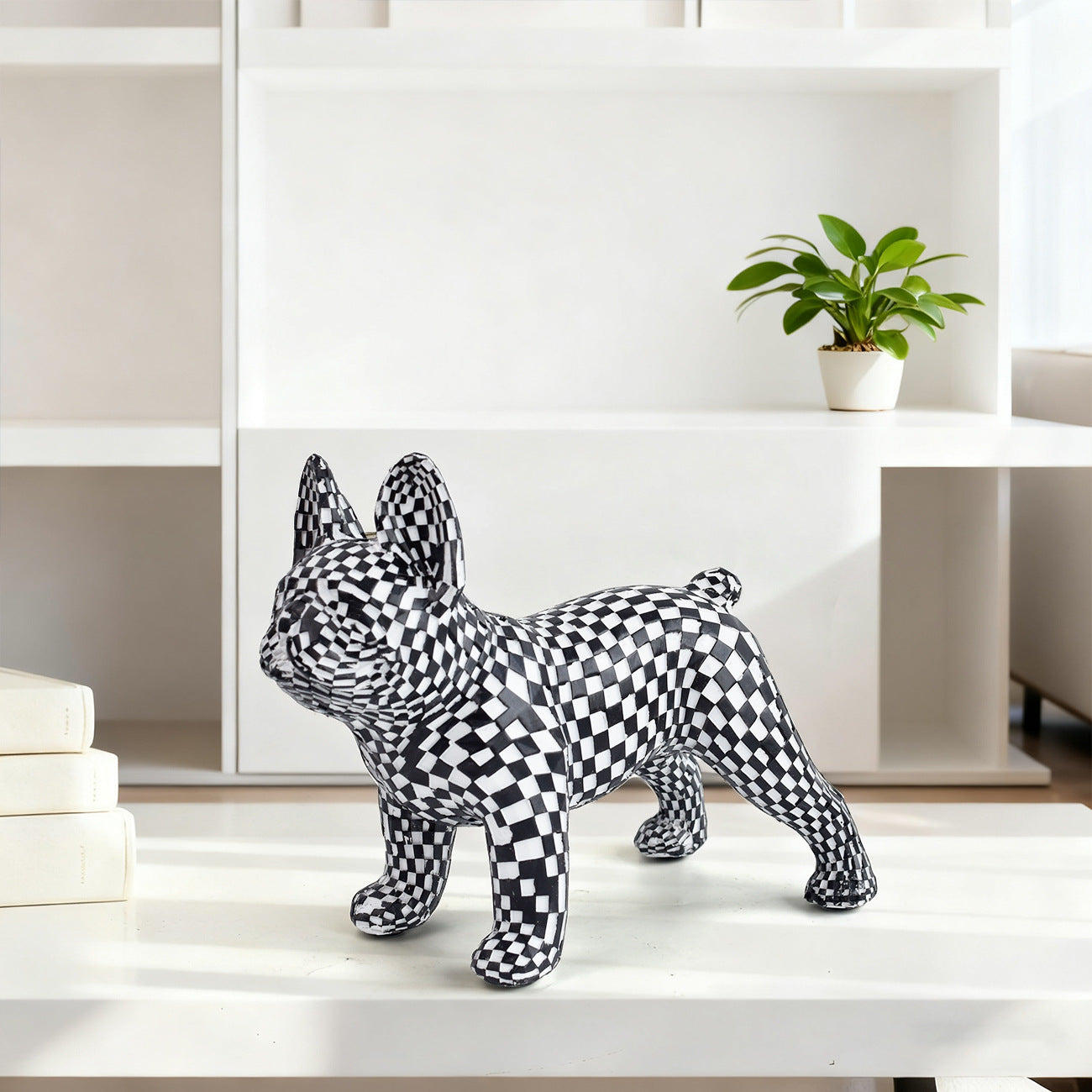 Mosaic French Bulldog Figurine Homeandso