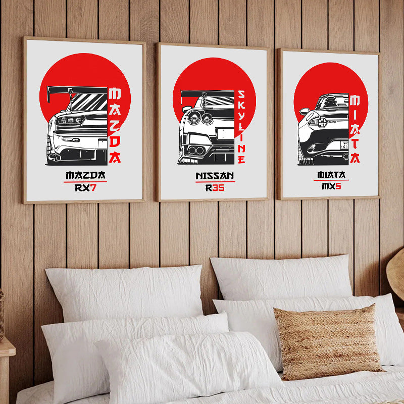 Automotive Art Print Homeandso