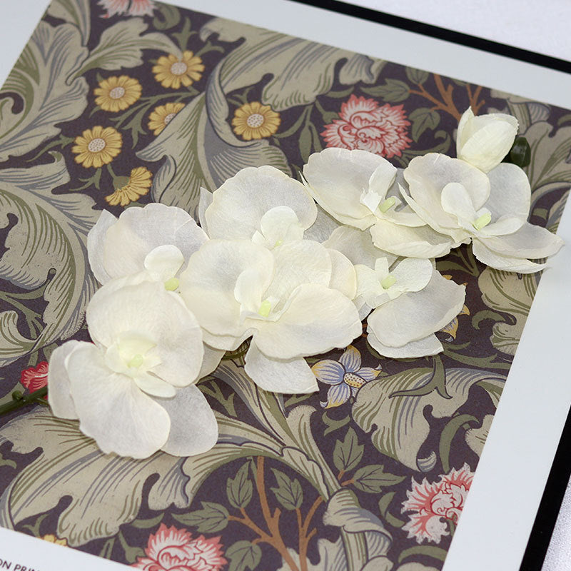 Faux Orchid Floral Spray