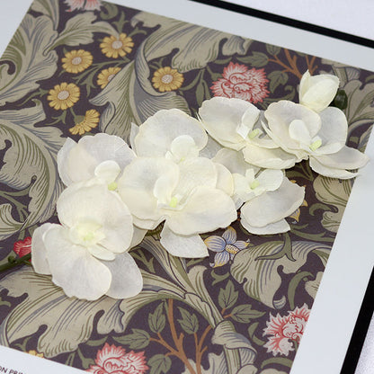 Faux Orchid Floral Spray