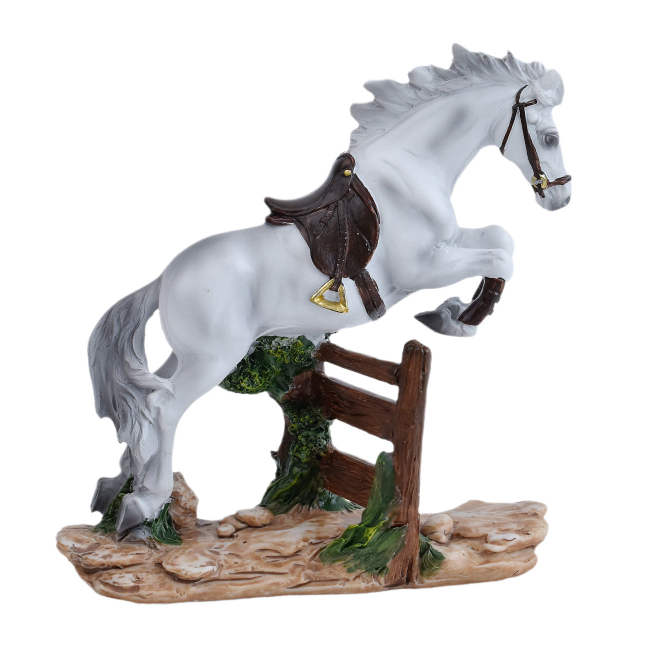Horse Jumping Figurine Homeandso