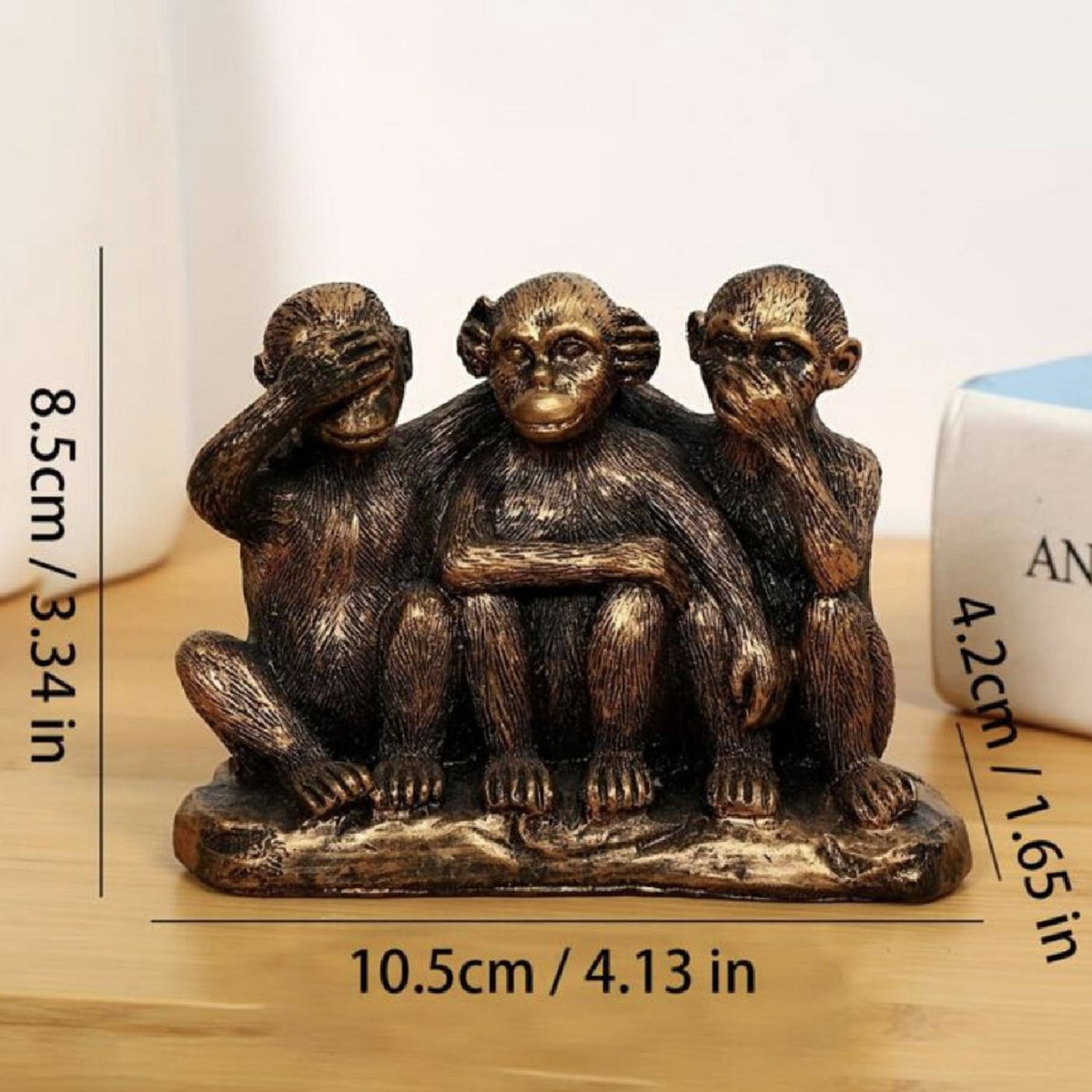 Decorative Three Wise Monkeys Figurine Homeandso