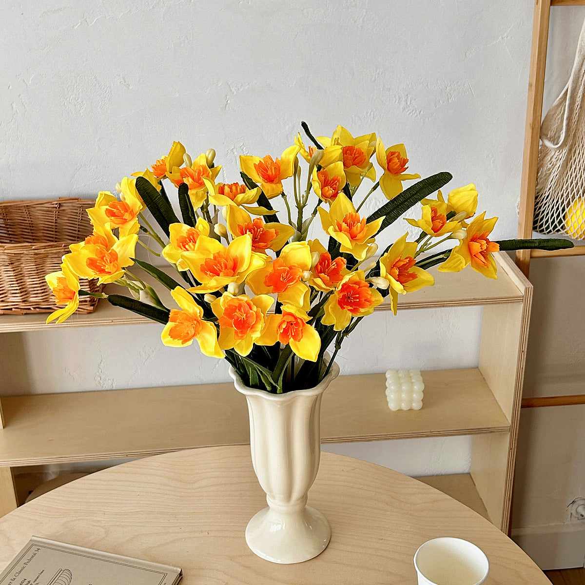 Lifelike Decorative Orchid Stem