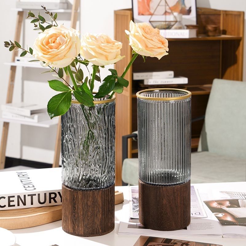 Homeandso Decorative Glass Cylinder Vase