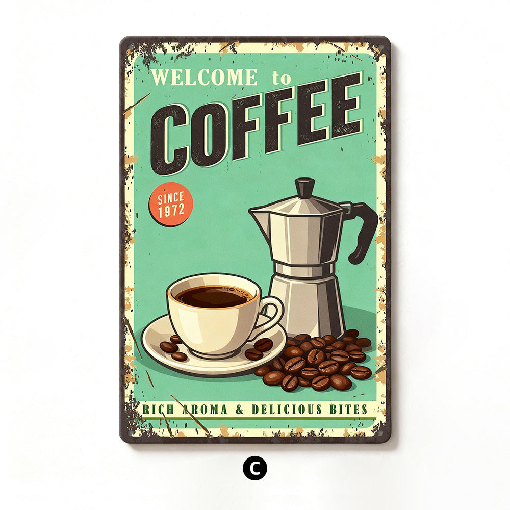Vintage-Inspired Metal Sign Homeandso