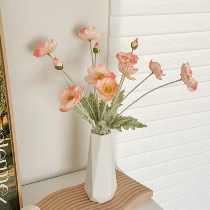 Lifelike Floral Arrangement in Modern Vase