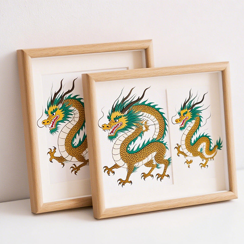 Dragon Illustration Framed Artwork