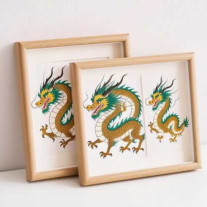 Dragon Illustration Framed Artwork