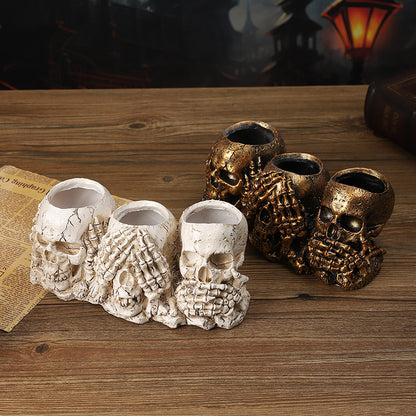 Decorative Skull Planter Homeandso