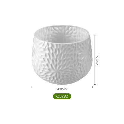 Textured Ceramic Flower Planter Homeandso