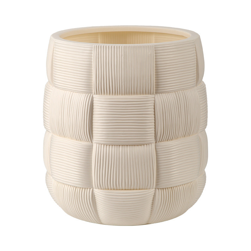 Decorative Textured Plant Pot Homeandso