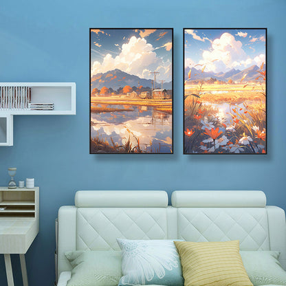 Framed Dreamy Landscape Wall Art Homeandso
